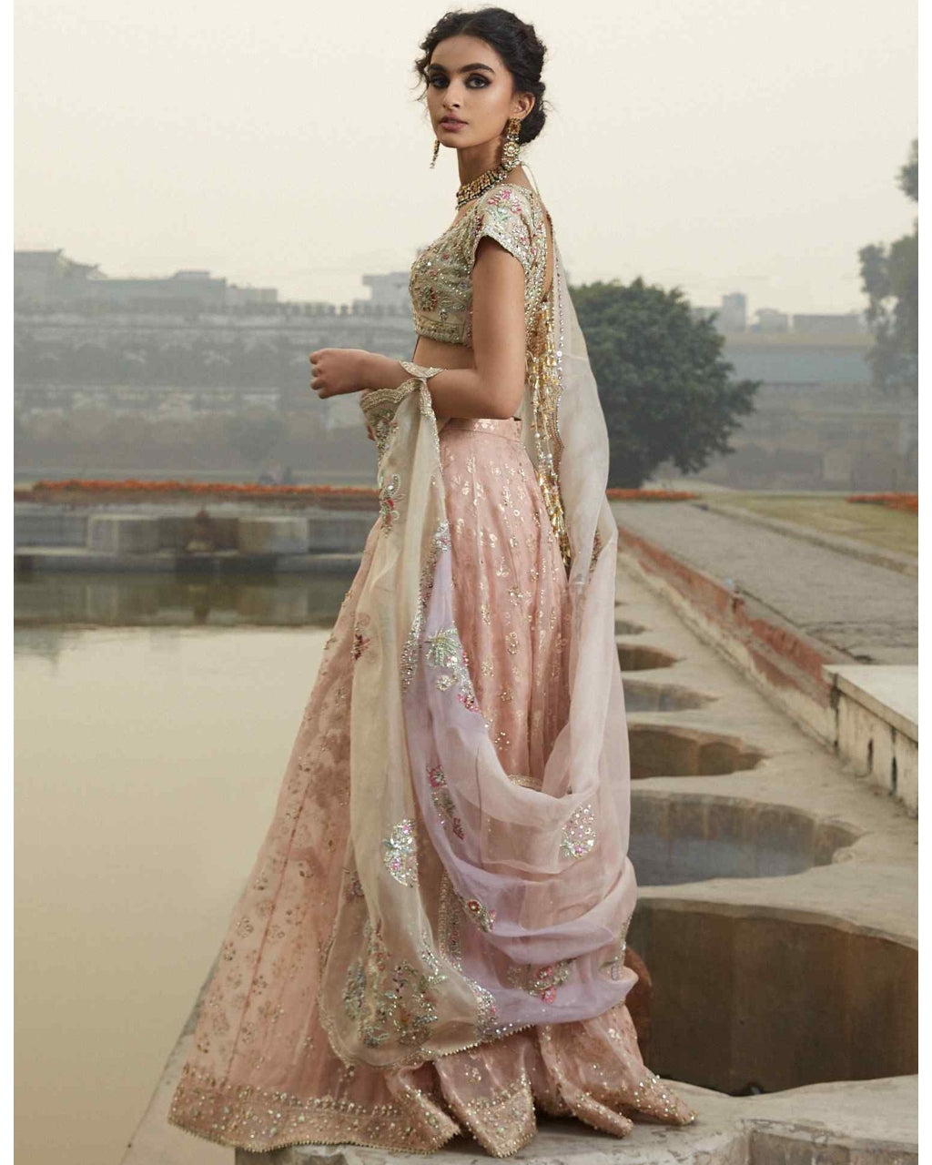 Camila Blouse, Lehenga & Dupatta Set