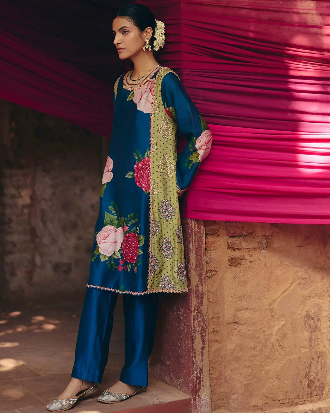 Blue Floral Coord Set