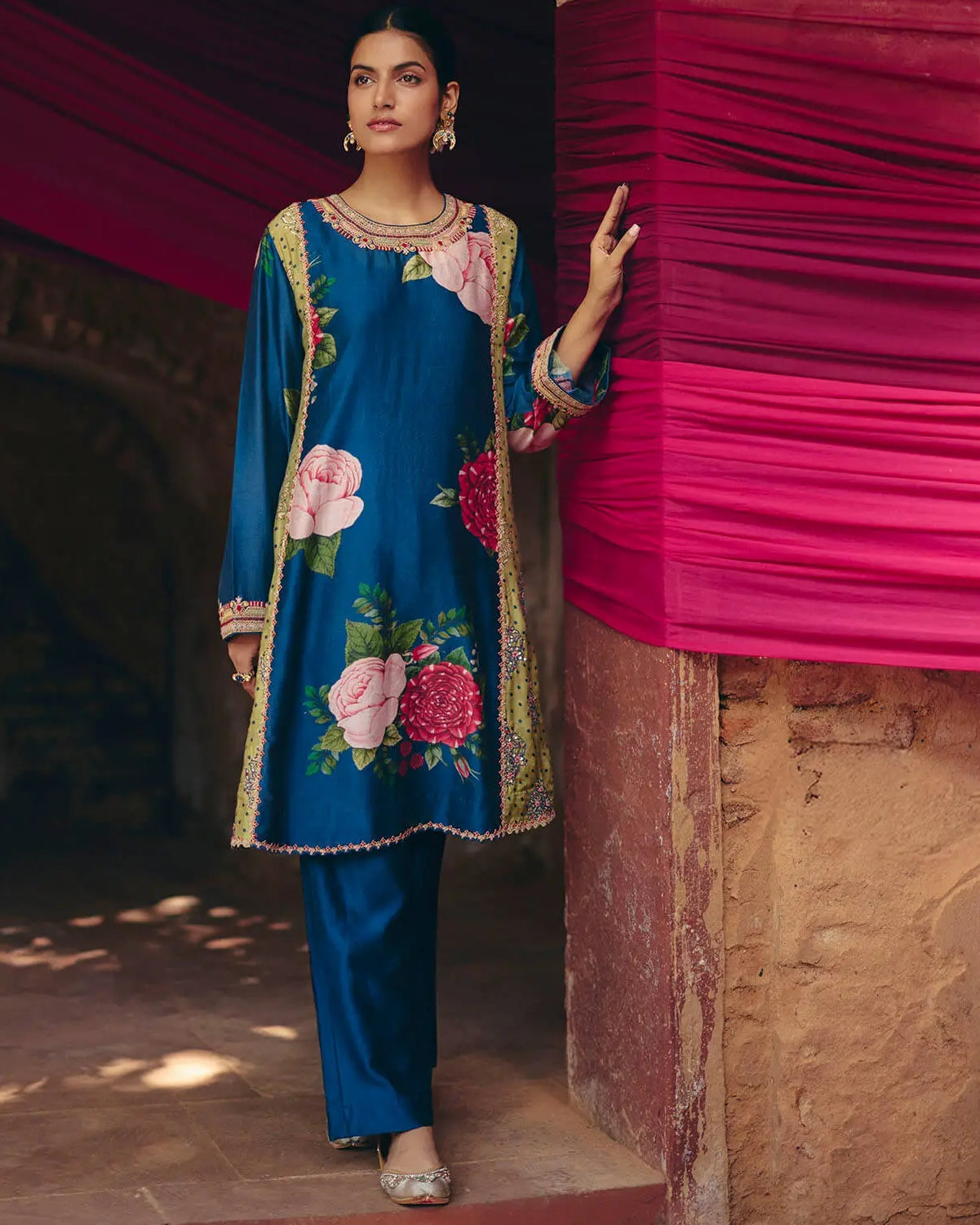 Blue Floral Coord Set