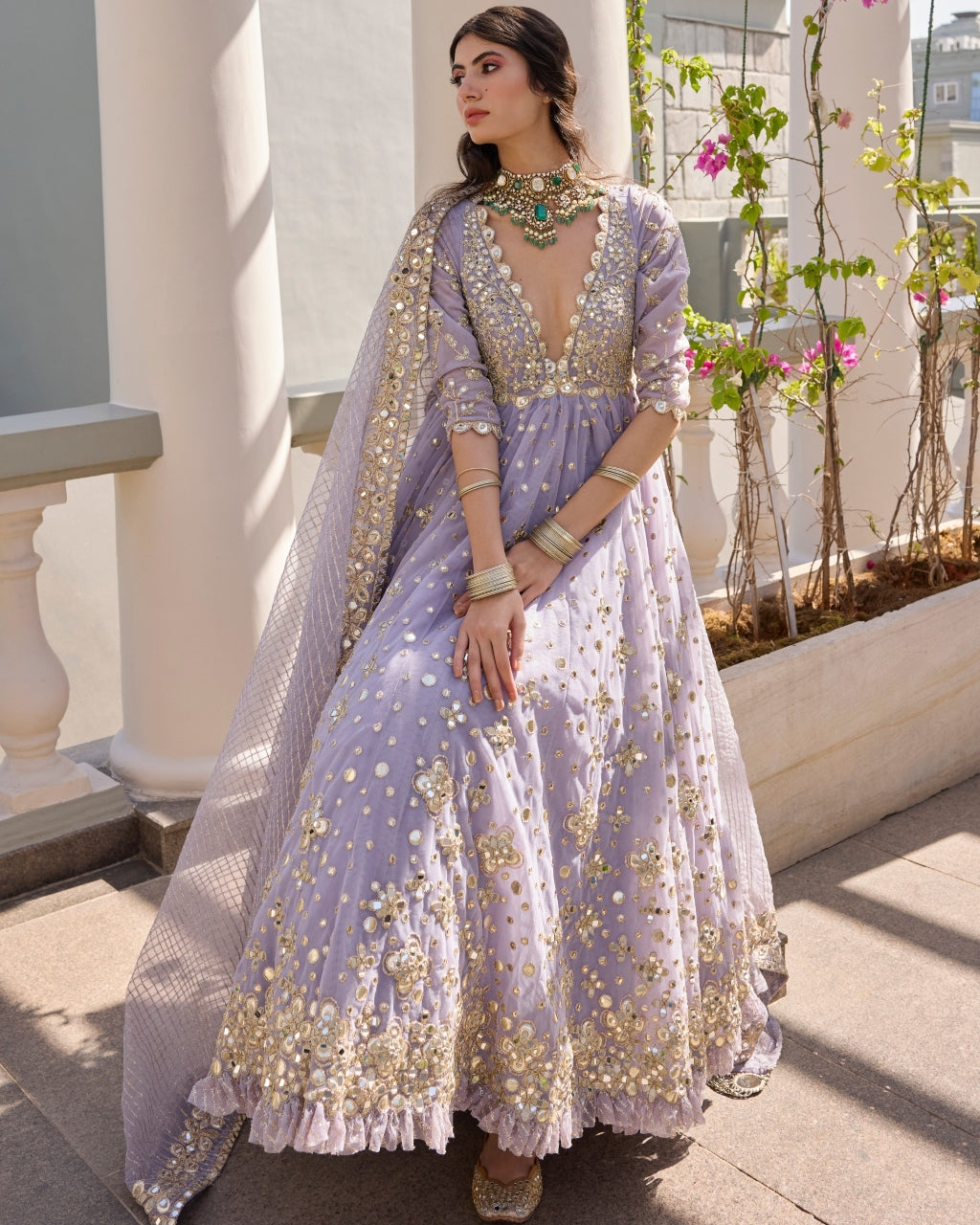 Martini Lilac Anarkali Set