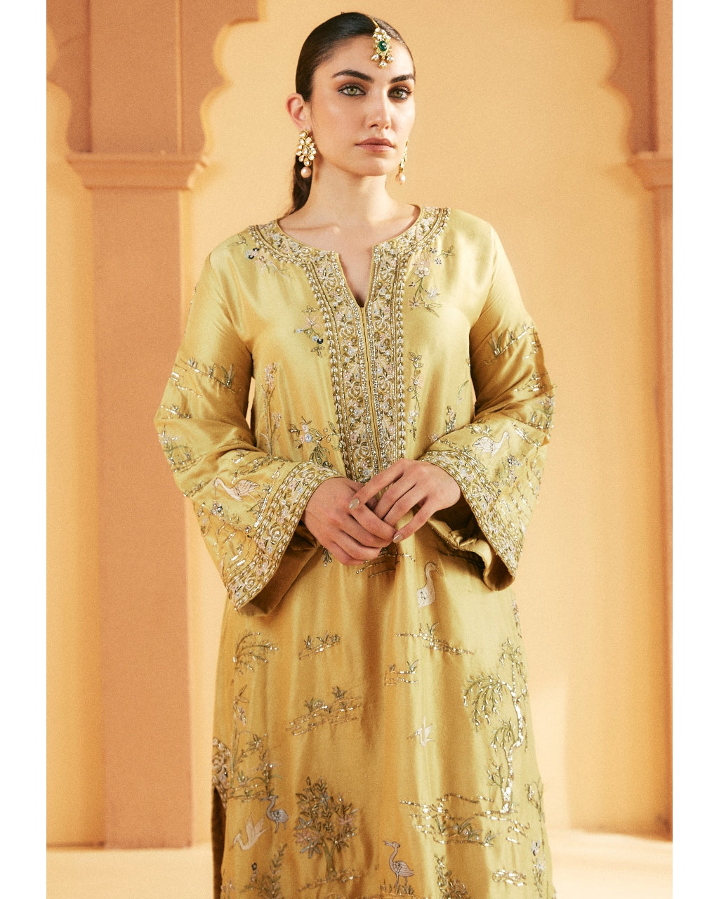 Yellow Sicily Chintz Floral Kurta Set