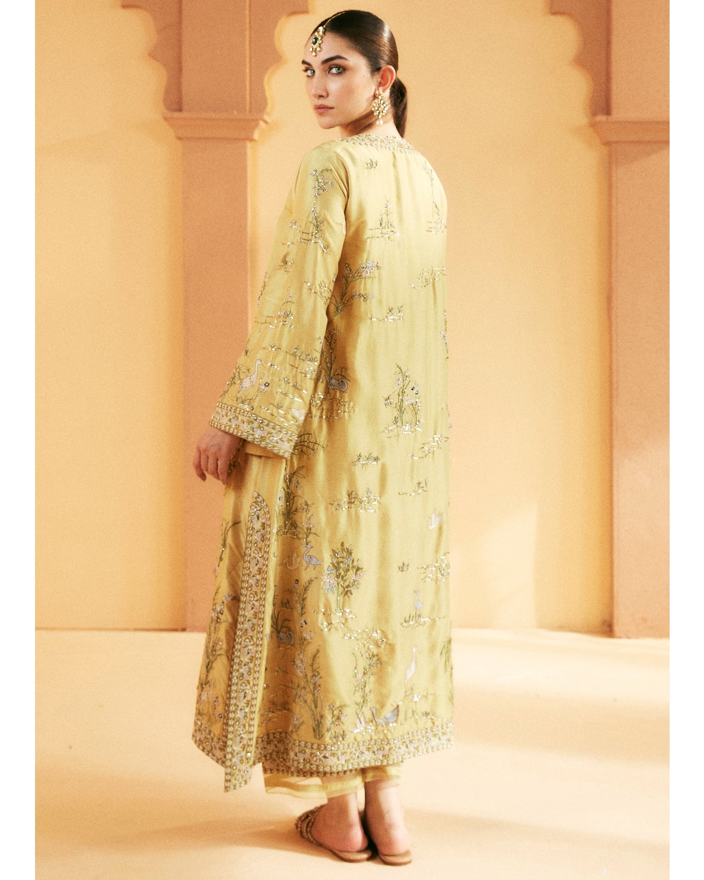 Yellow Sicily Chintz Floral Kurta Set