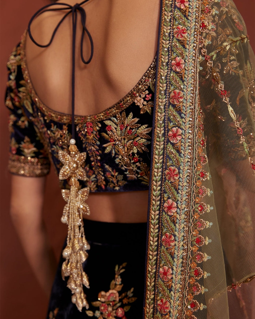Eleanor Blouse, Lehenga & Dupatta Set