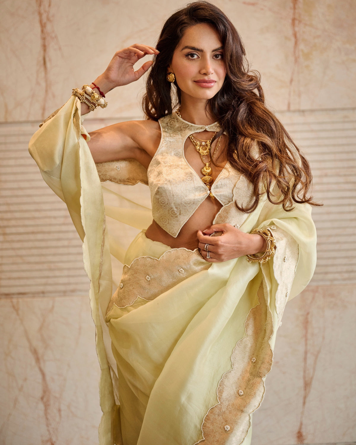 The Jane Sari in Pistachio