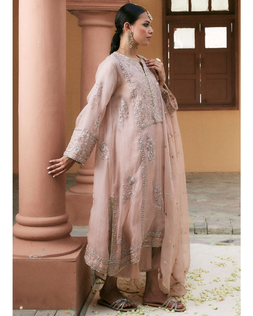 Champage Pink Kurta Set