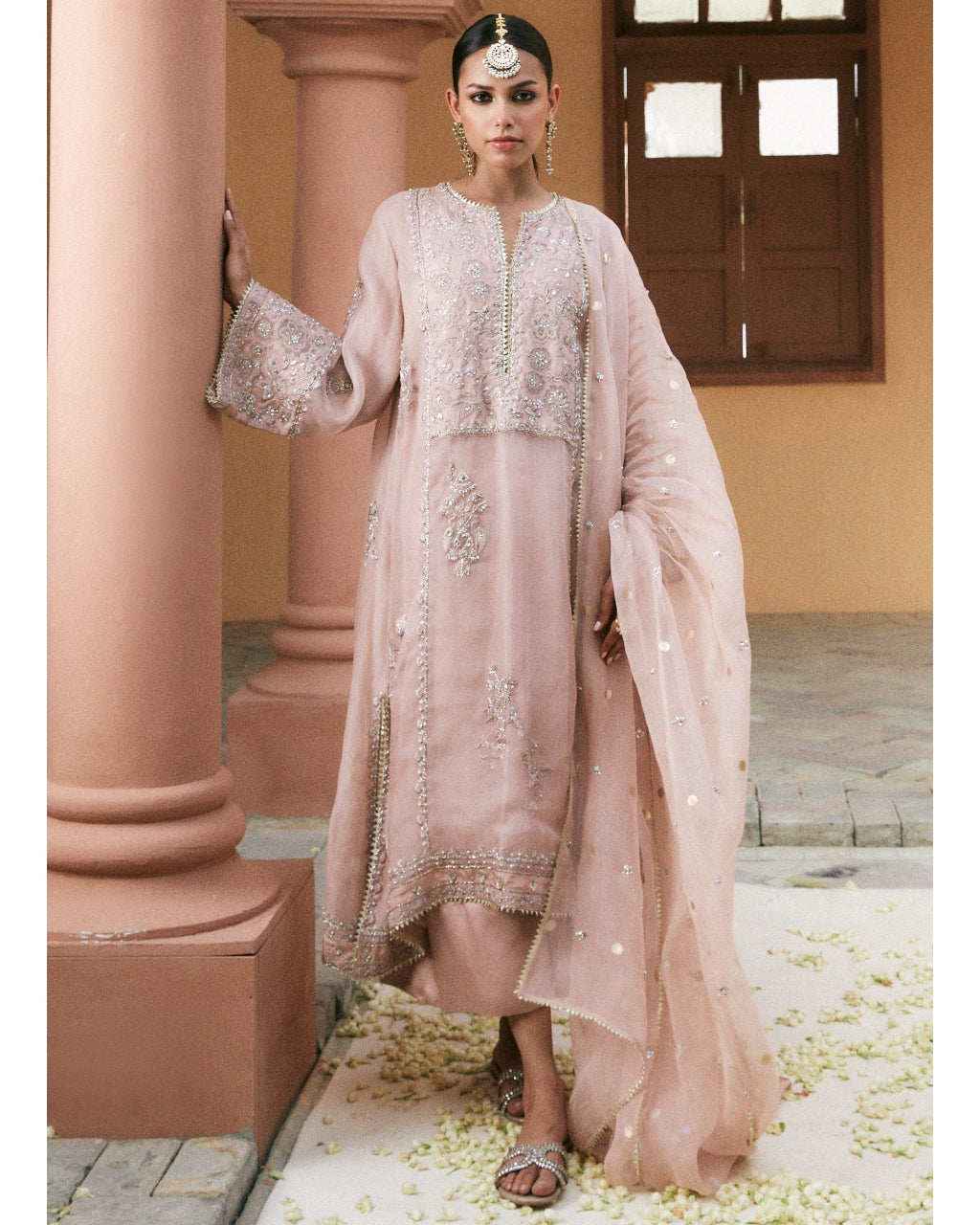 Champage Pink Kurta Set