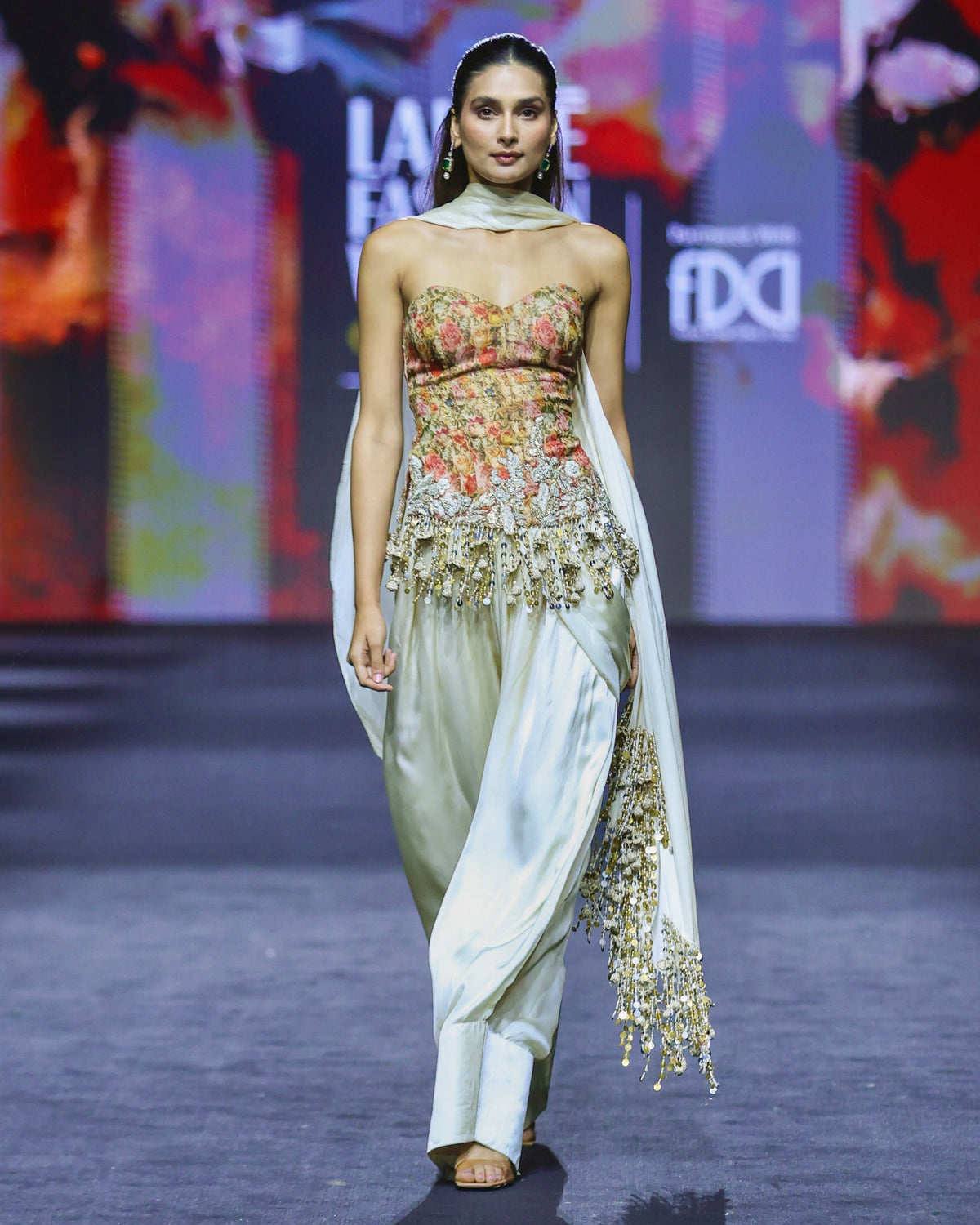 Ella Ivory Floral Kurta Salwar Set
