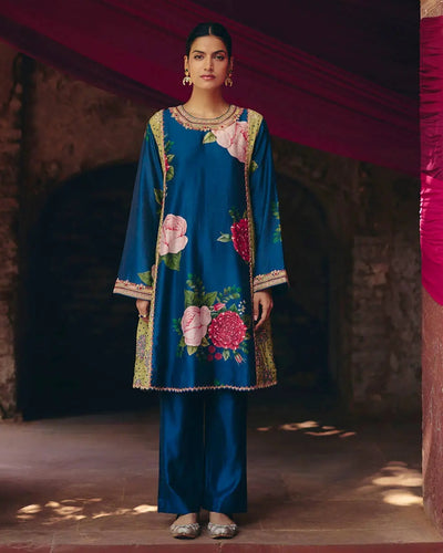 Blue Floral Coord Set