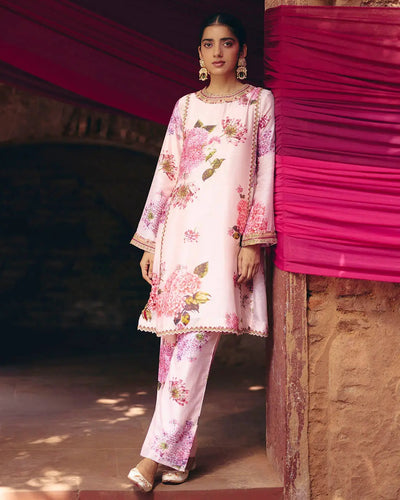 Peach Floral Coord Set