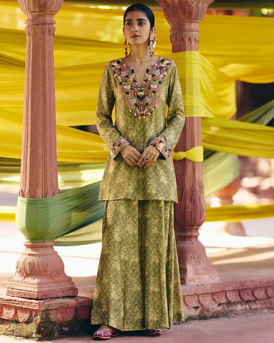 Asma Kurta Sharara Set