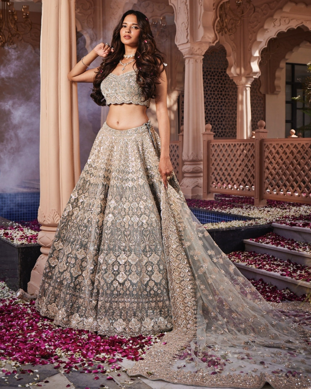Pin by Dreaming Loud | Mom Fashion-li on Indian Lehengas and half sarees | Indian  wedding lehenga, Couple wedding dress, Indian wedding outfits