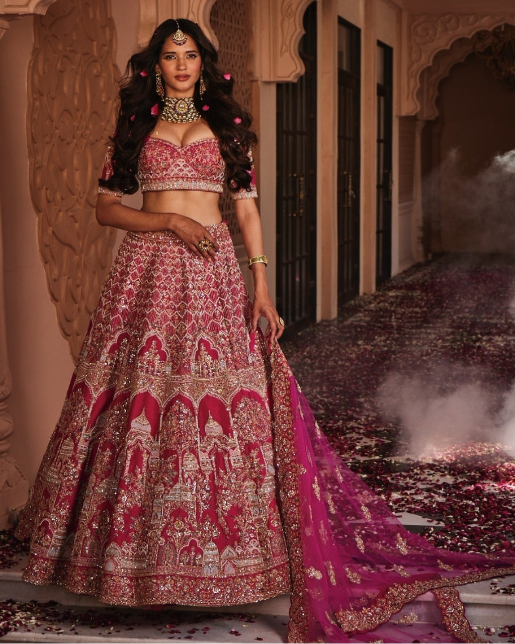 Lucknowi Lehenga Set