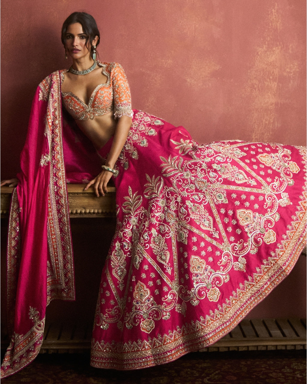 Pink Lehenga Set