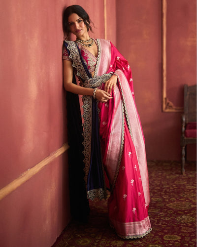 Pink Banarai Sari