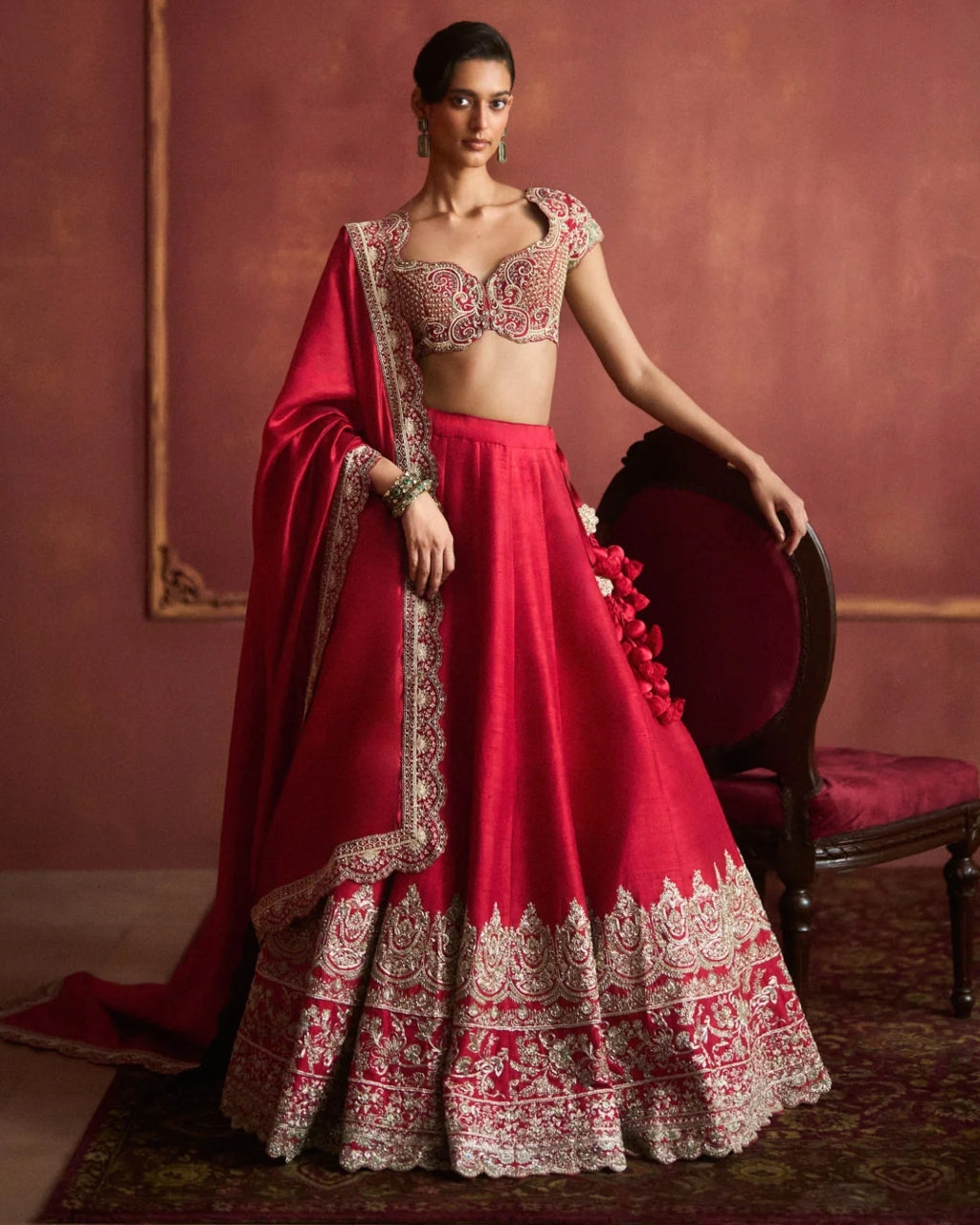 Red Lehenga Set