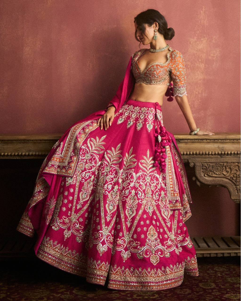 Pink Lehenga Set