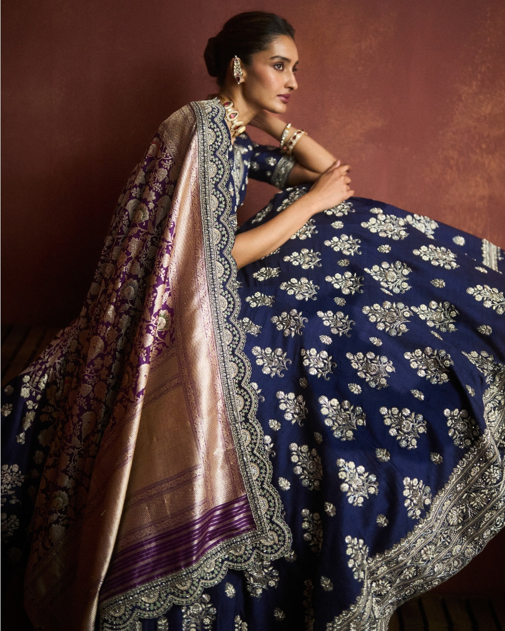 Purple Lehenga Set