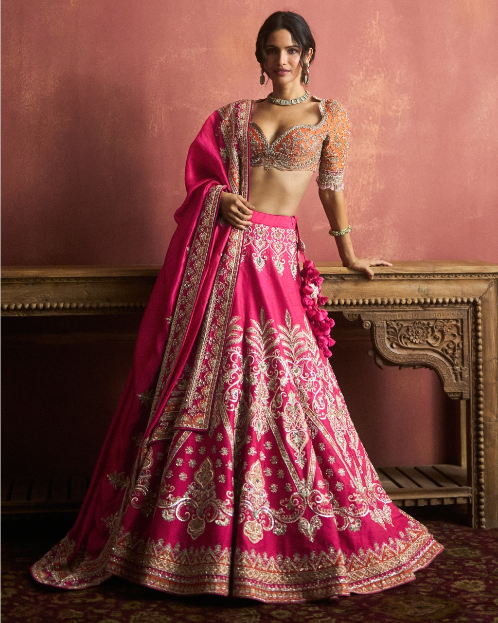 Pink Lehenga Set