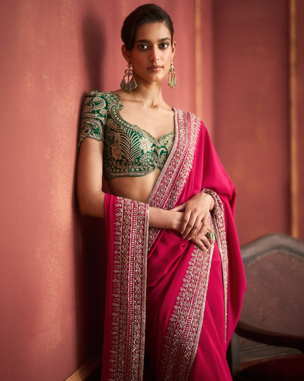 Pink Sari Set