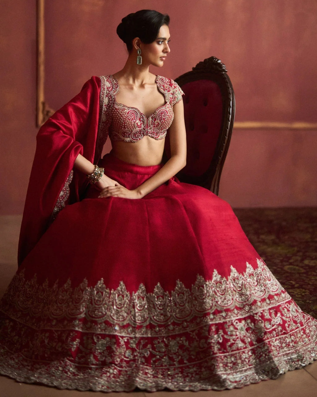 Red Lehenga Set