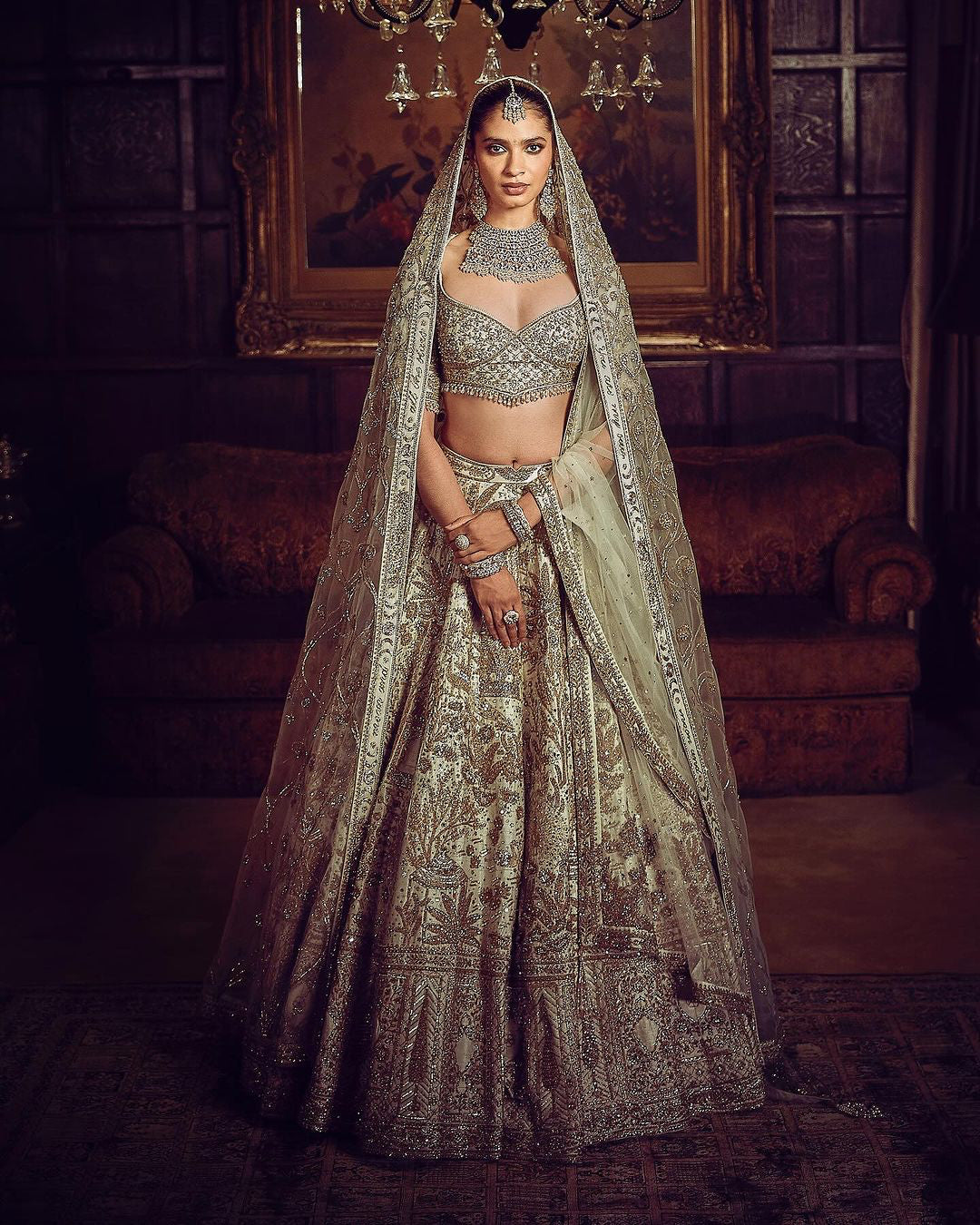 The Morbagh Jade Lehenga Set