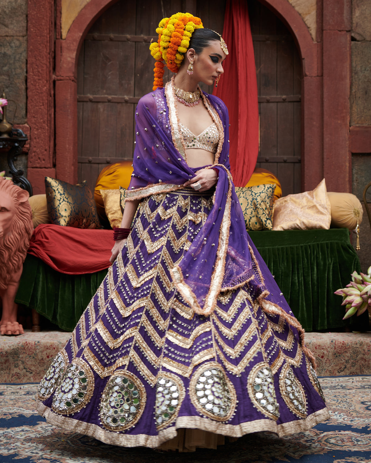 Ulfat Jamuni Lehenga Set