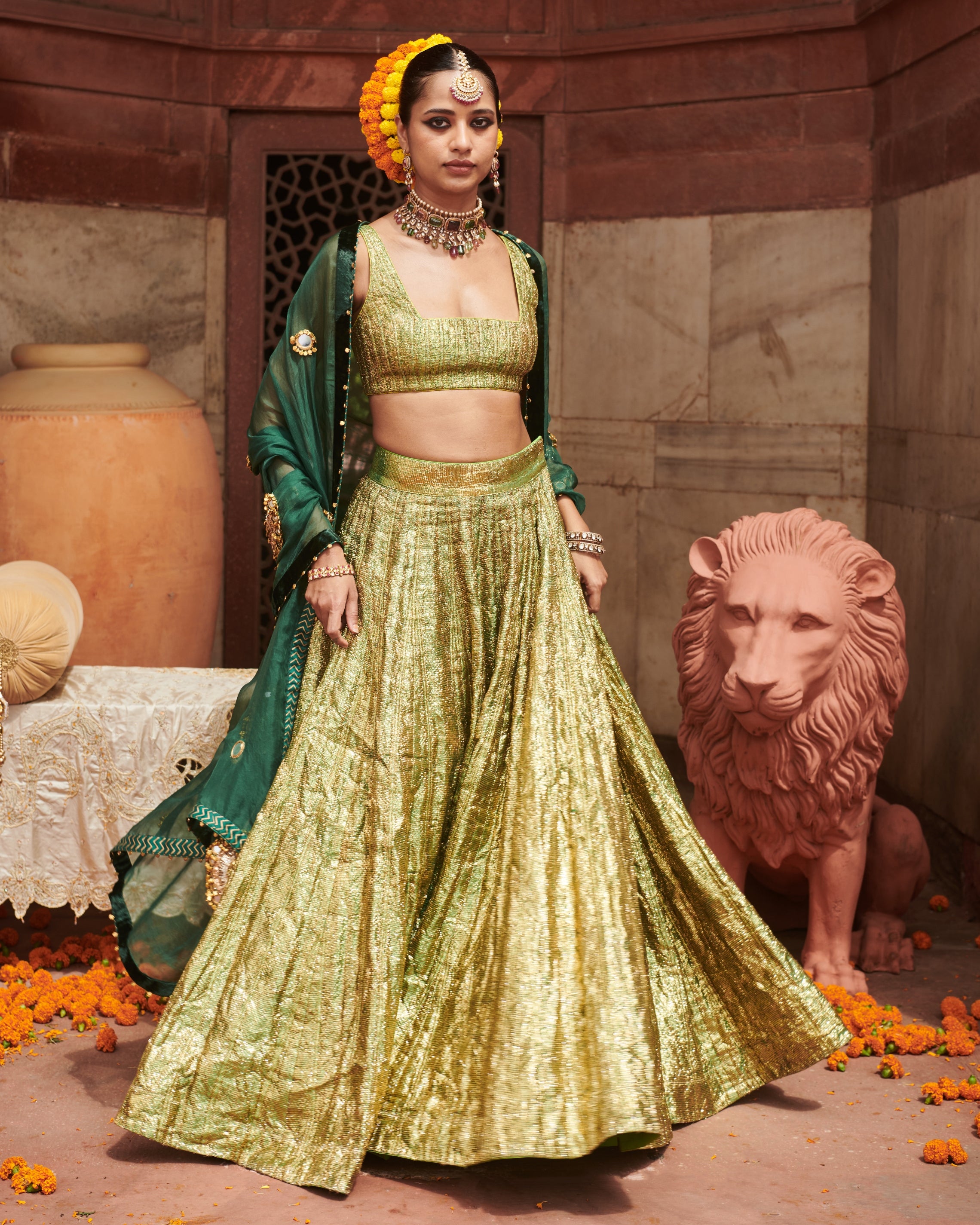 Pushp Lampi Lehenga Set