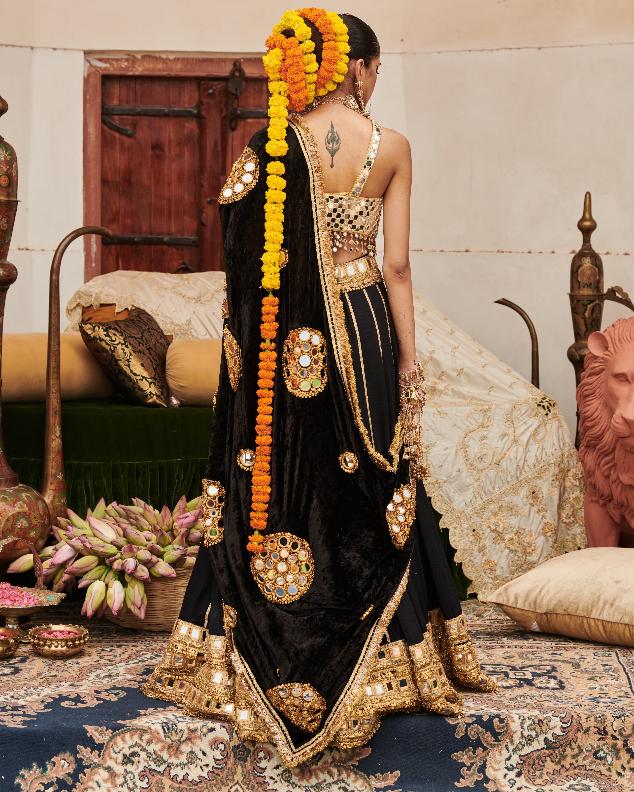 Sheesh Shyama Lehenga Set