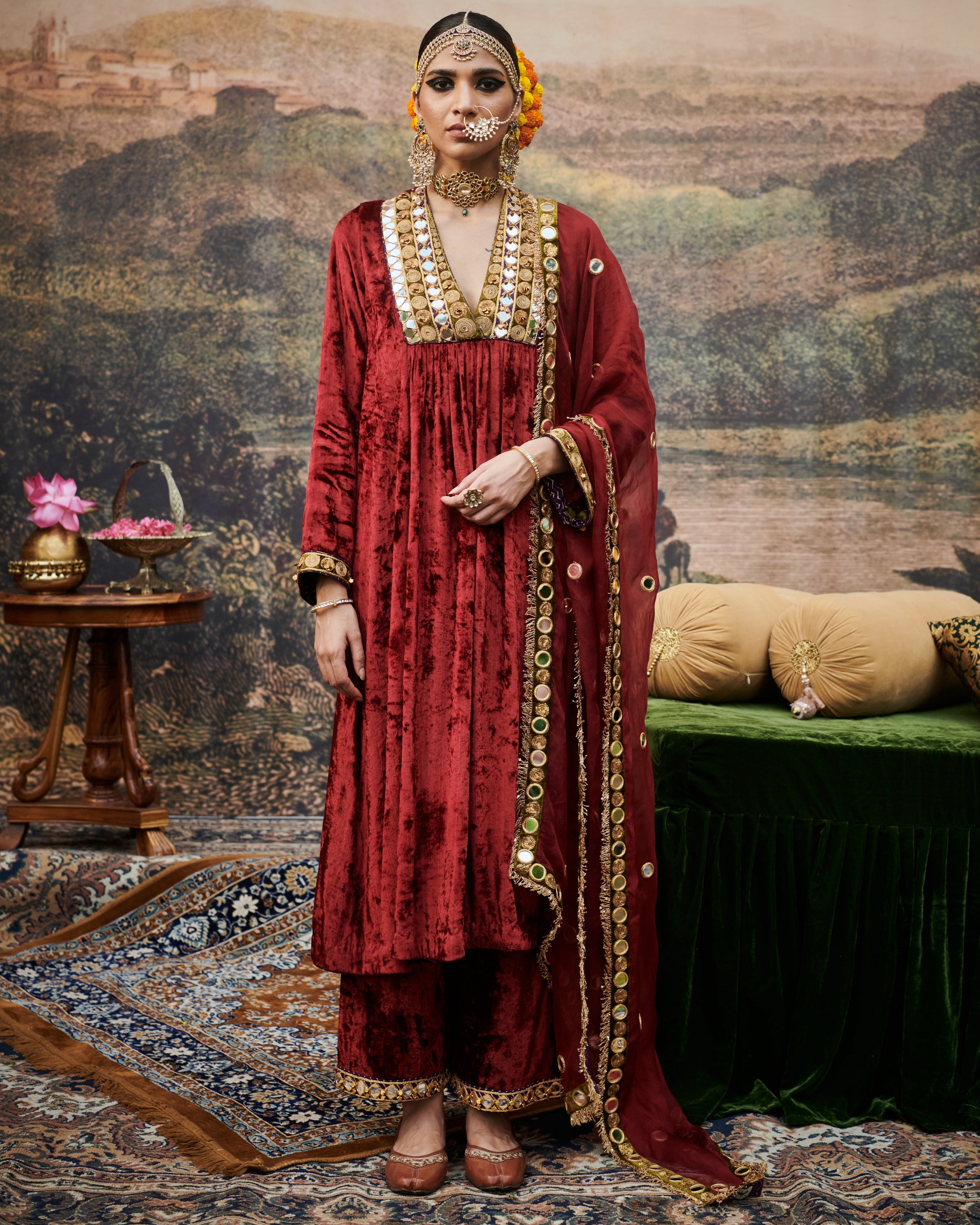 Surkh Shaahi Suit Set