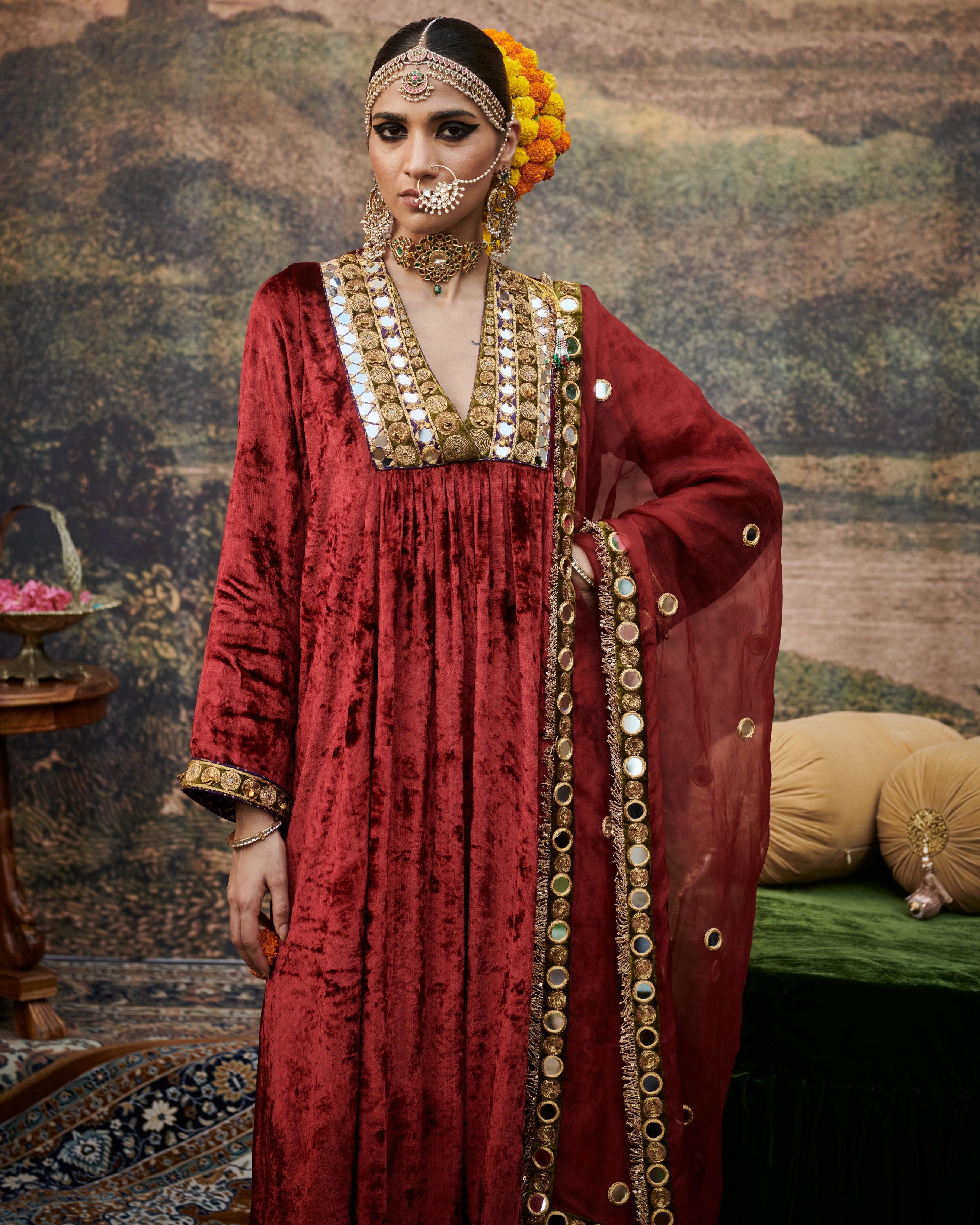 Surkh Shaahi Suit Set