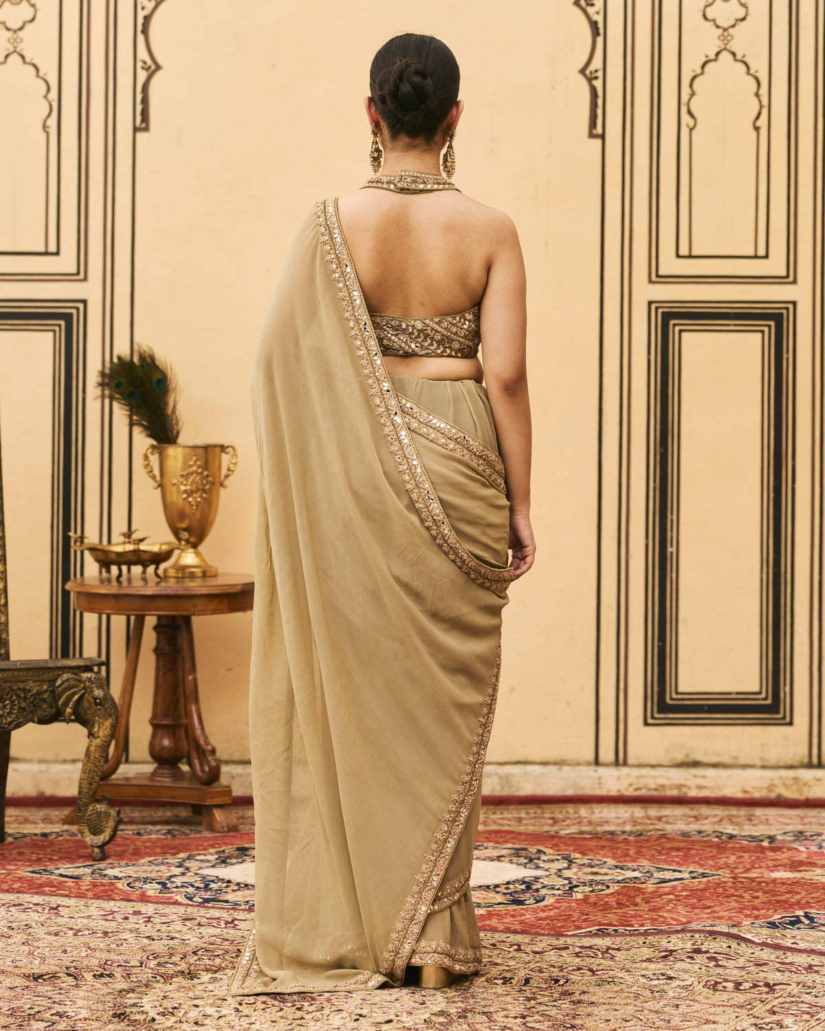 Zaitooni Olive Sari Set
