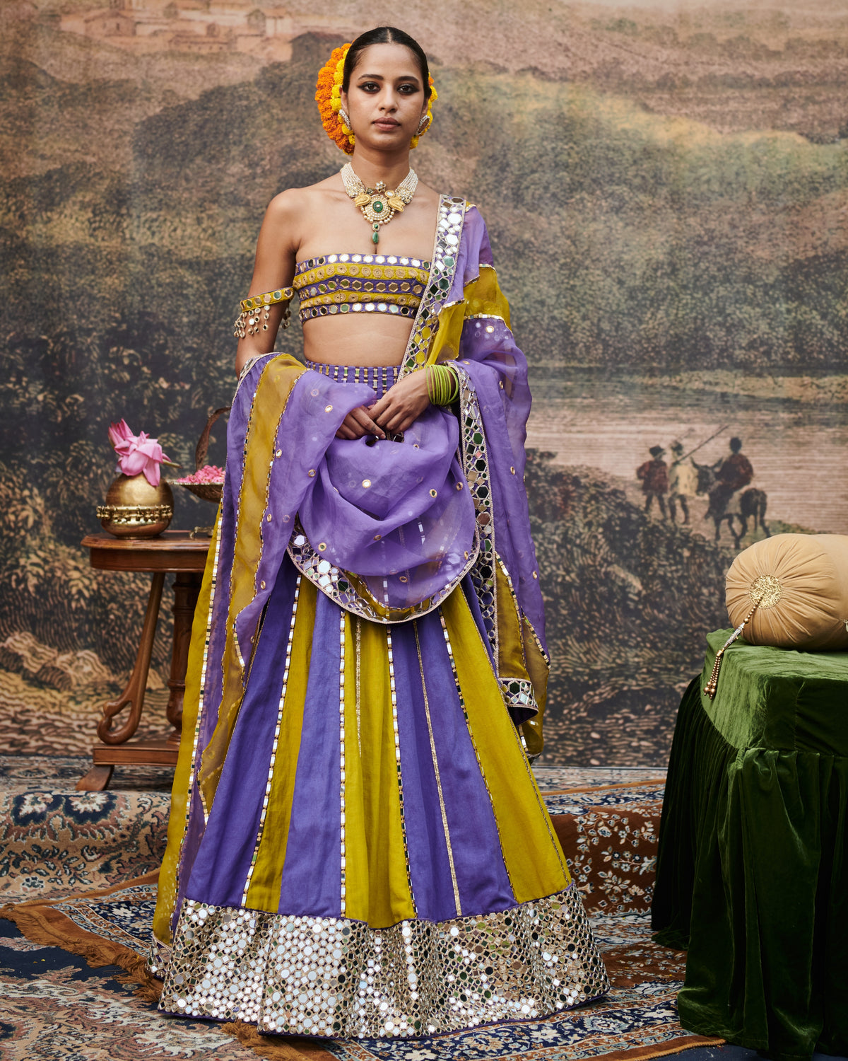 Hari Varn Lehenga Set