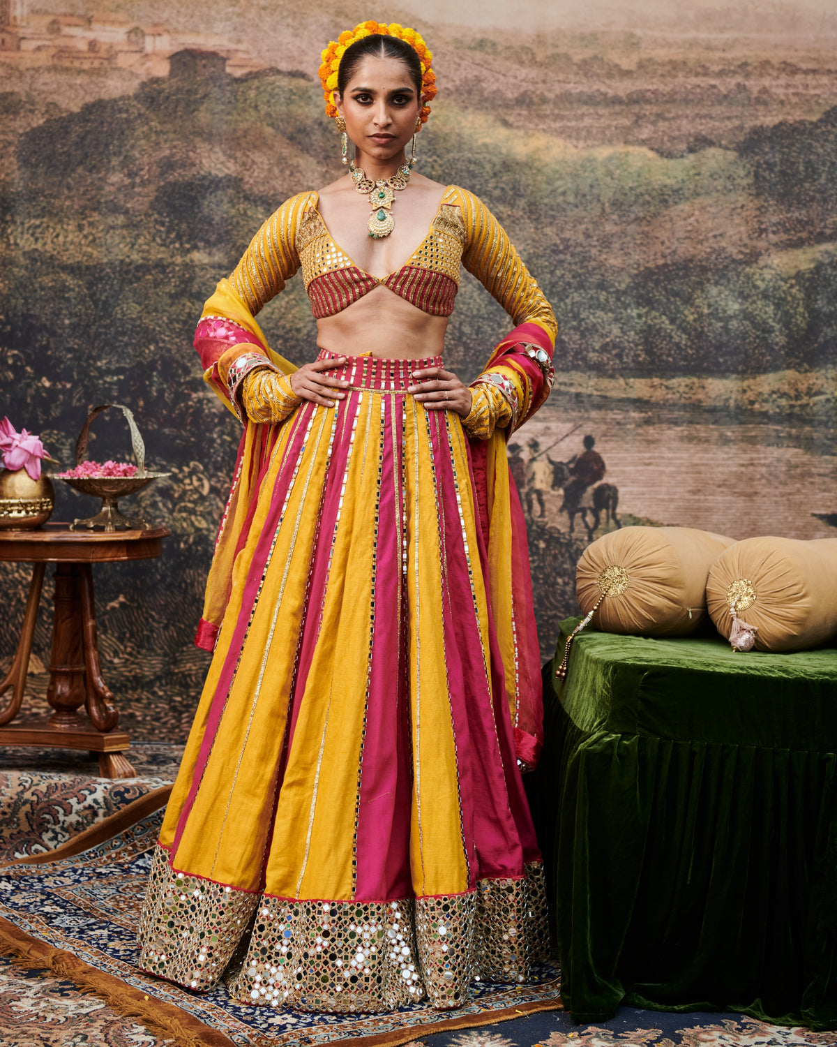 Padma Peet Lehenga Set