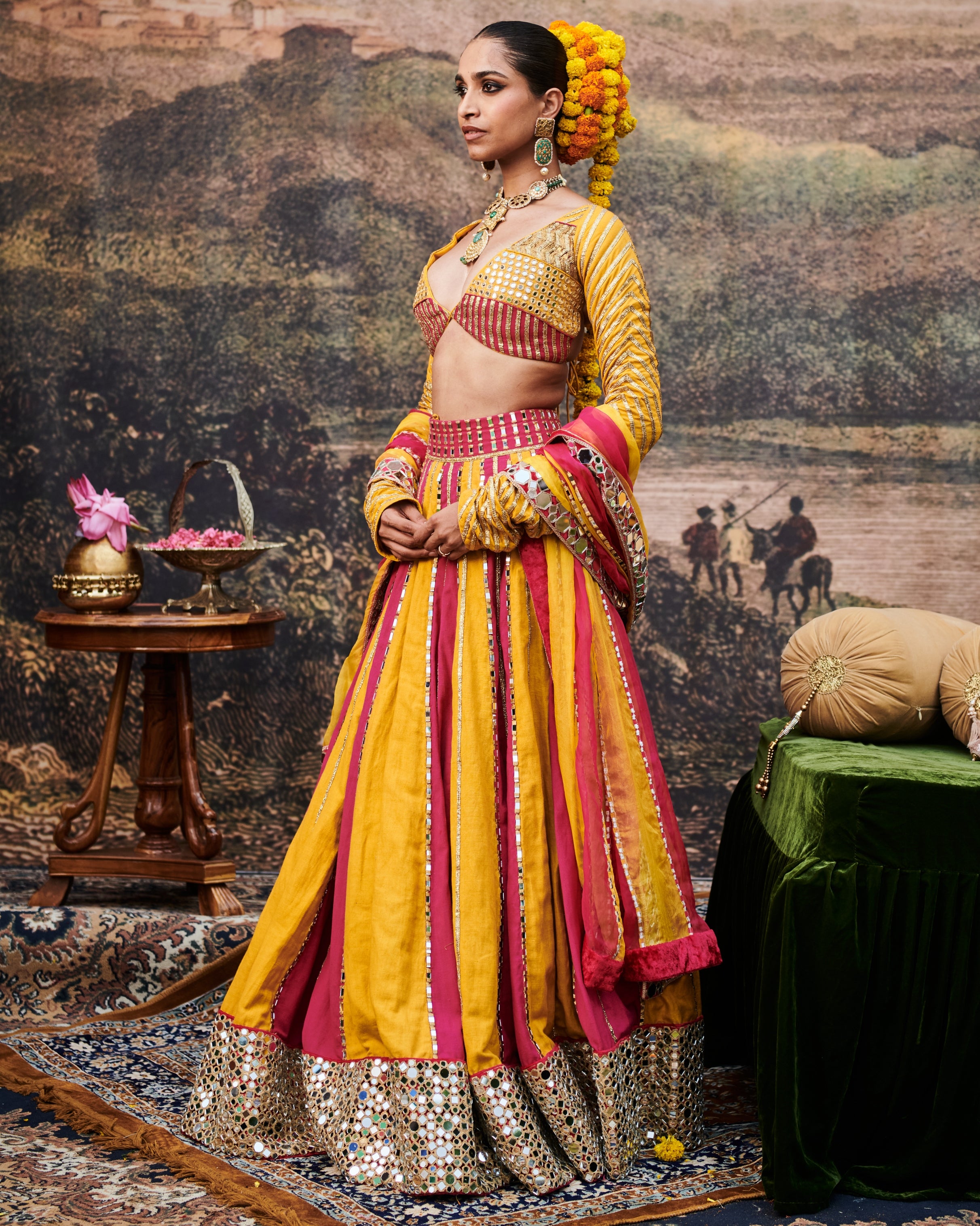 Padma Peet Lehenga Set