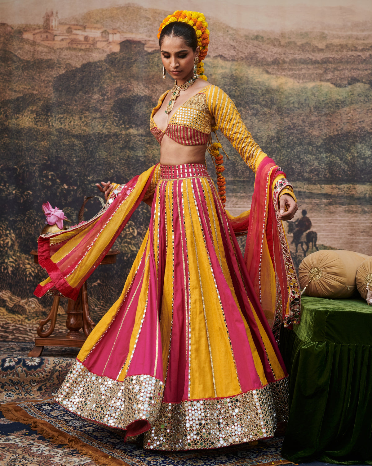 Padma Peet Lehenga Set