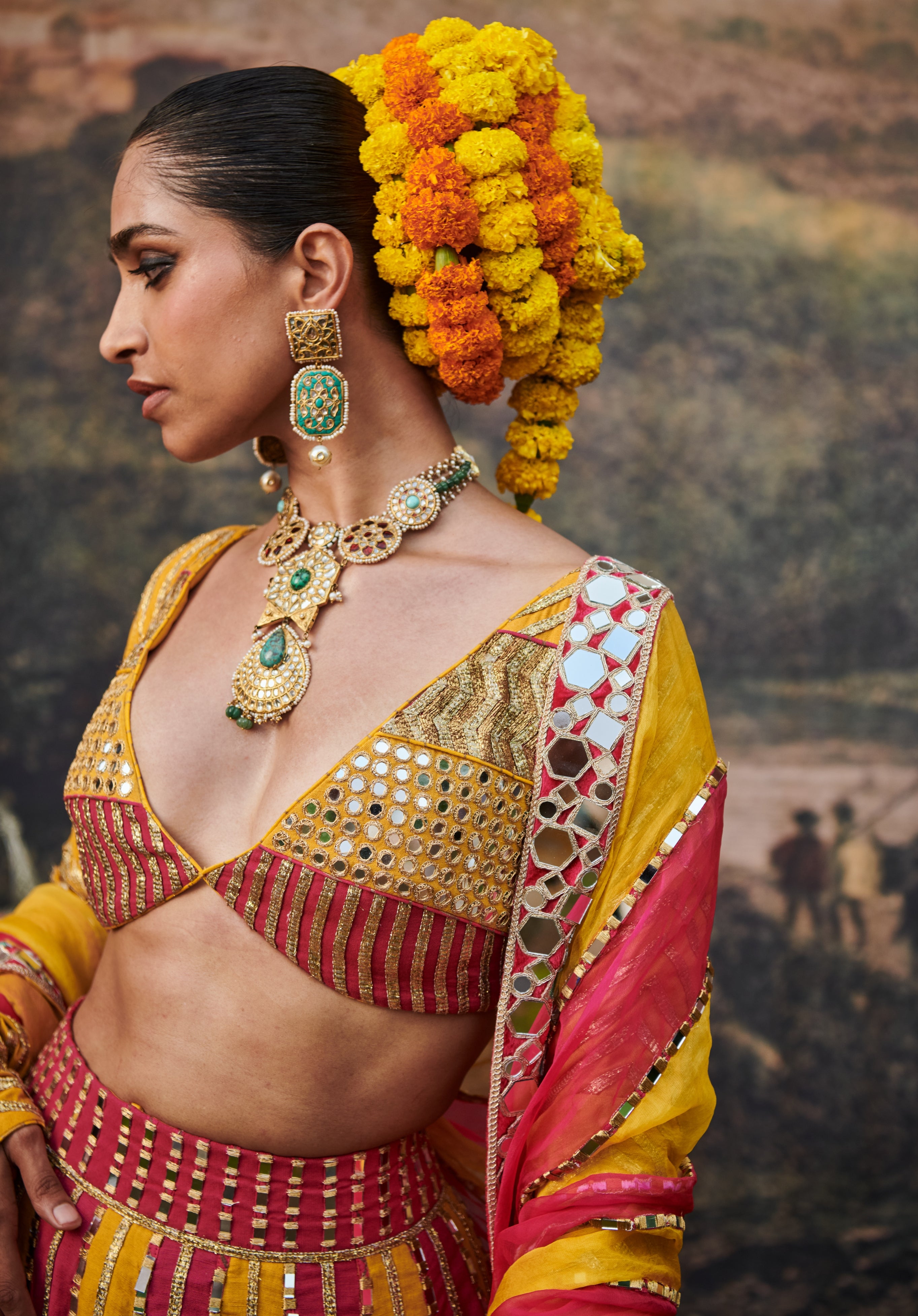 Padma Peet Lehenga Set