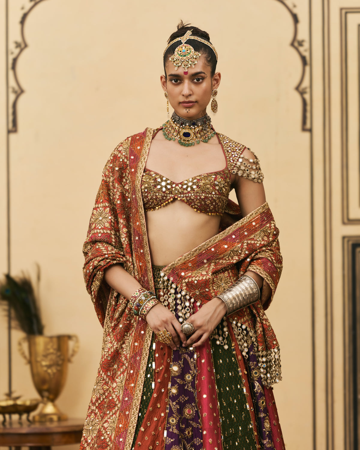 Chitrangi Multicolour Lehenga Set