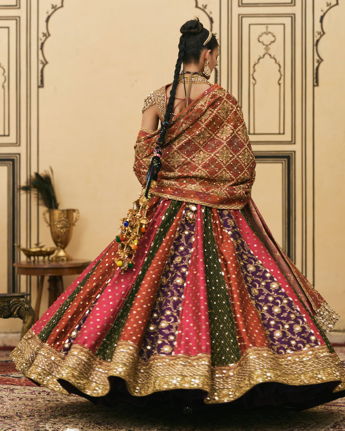 Chitrangi Multicolour Lehenga Set