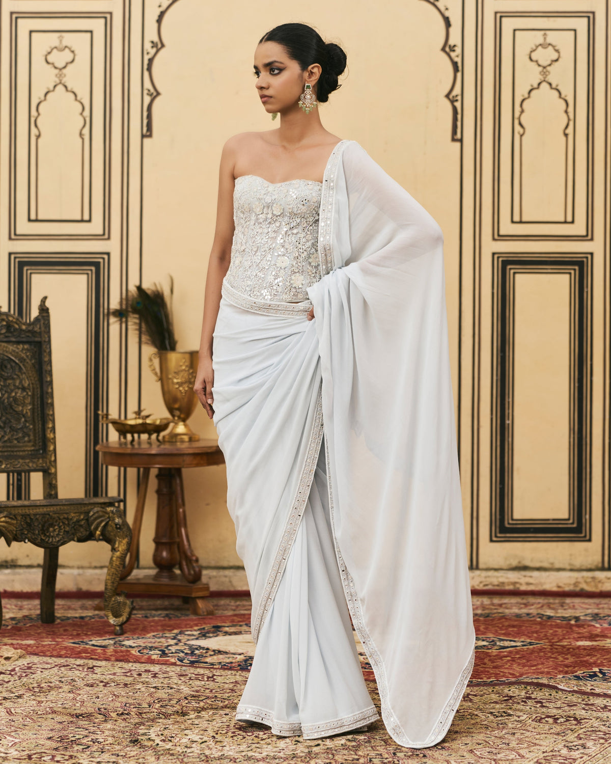 Falsai Corset Sari Set