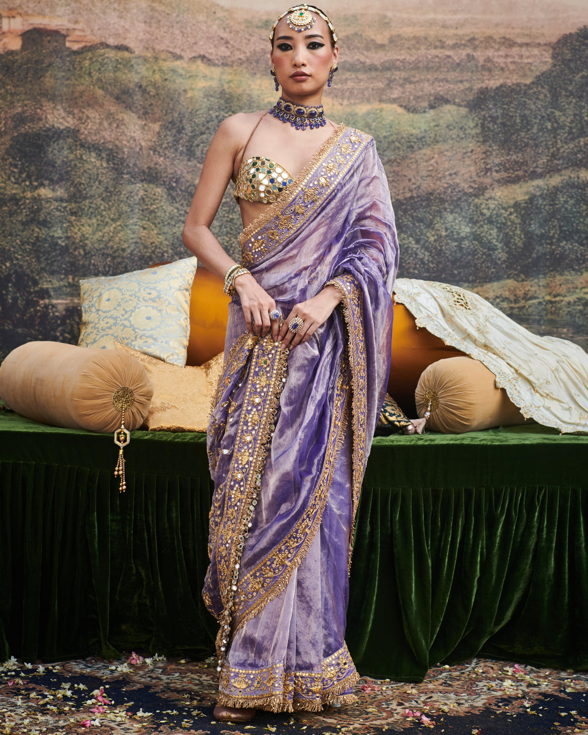 Krishna Leela Sari Set