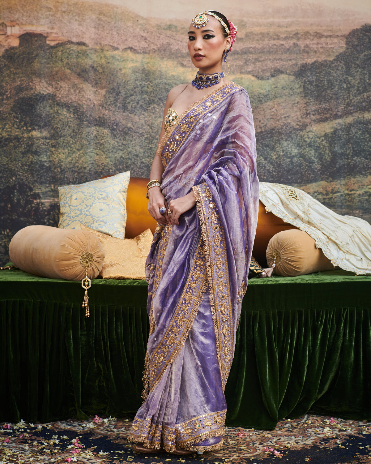 Krishna Leela Sari Set