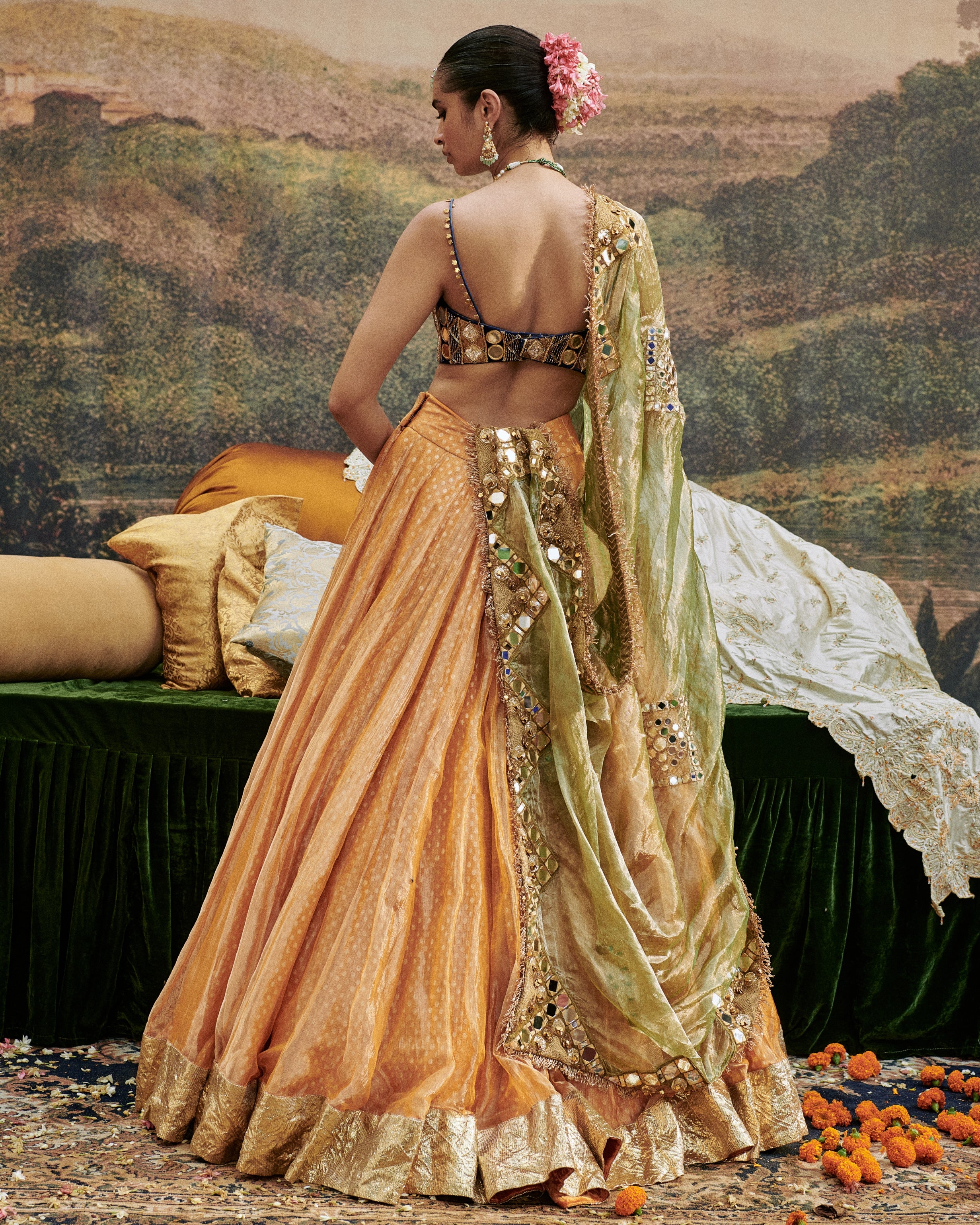 Ina Sheesh Lehenga Set