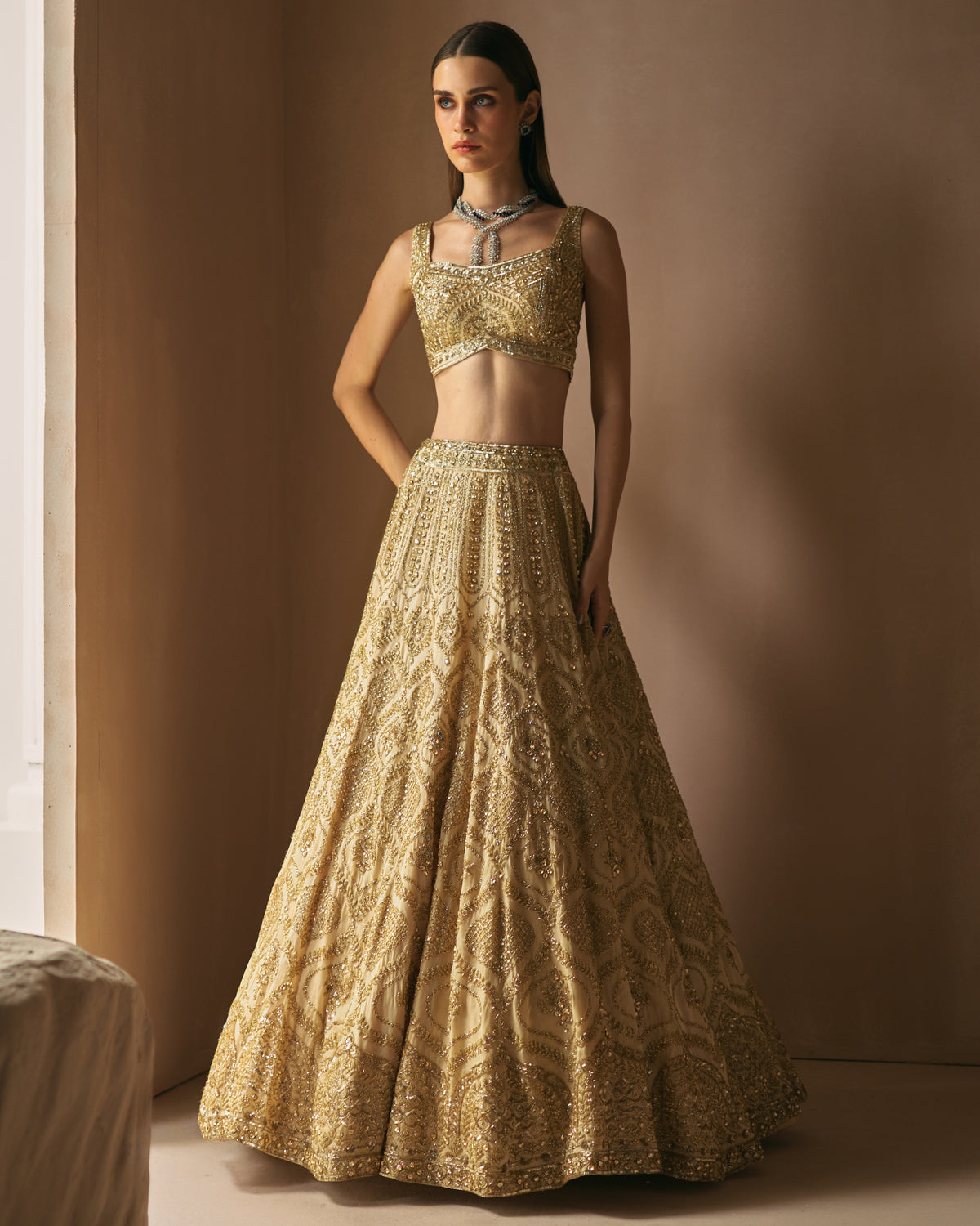 Champage Mirage Lehenga Set