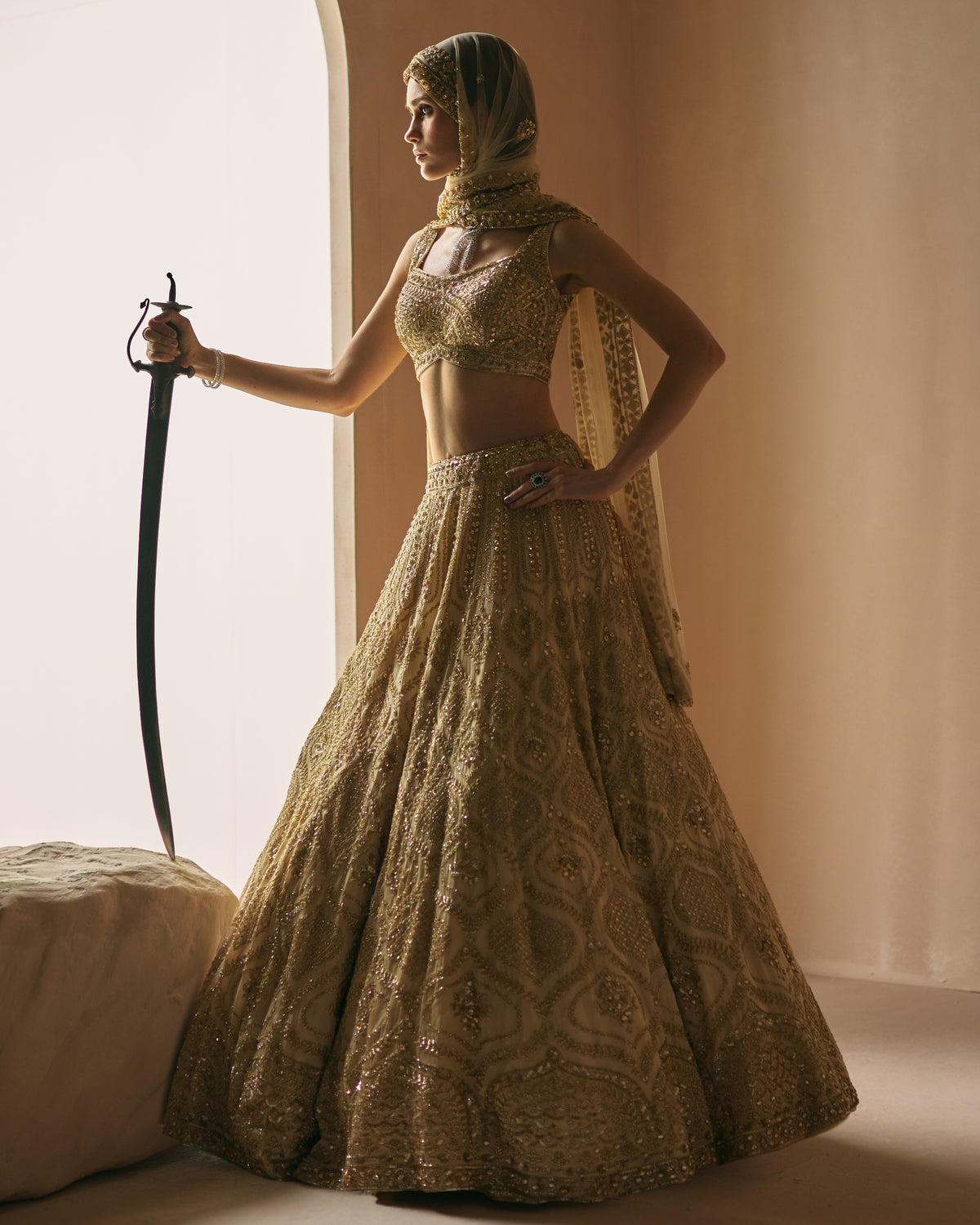 Champage Mirage Lehenga Set
