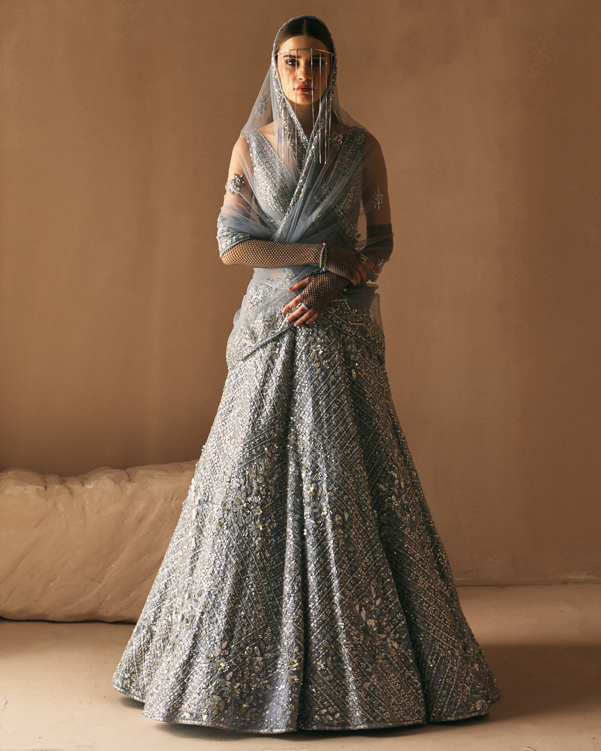 Twilight Smoke Lehenga Set