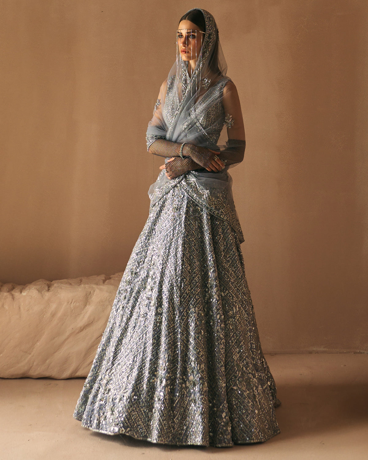 Twilight Smoke Lehenga Set