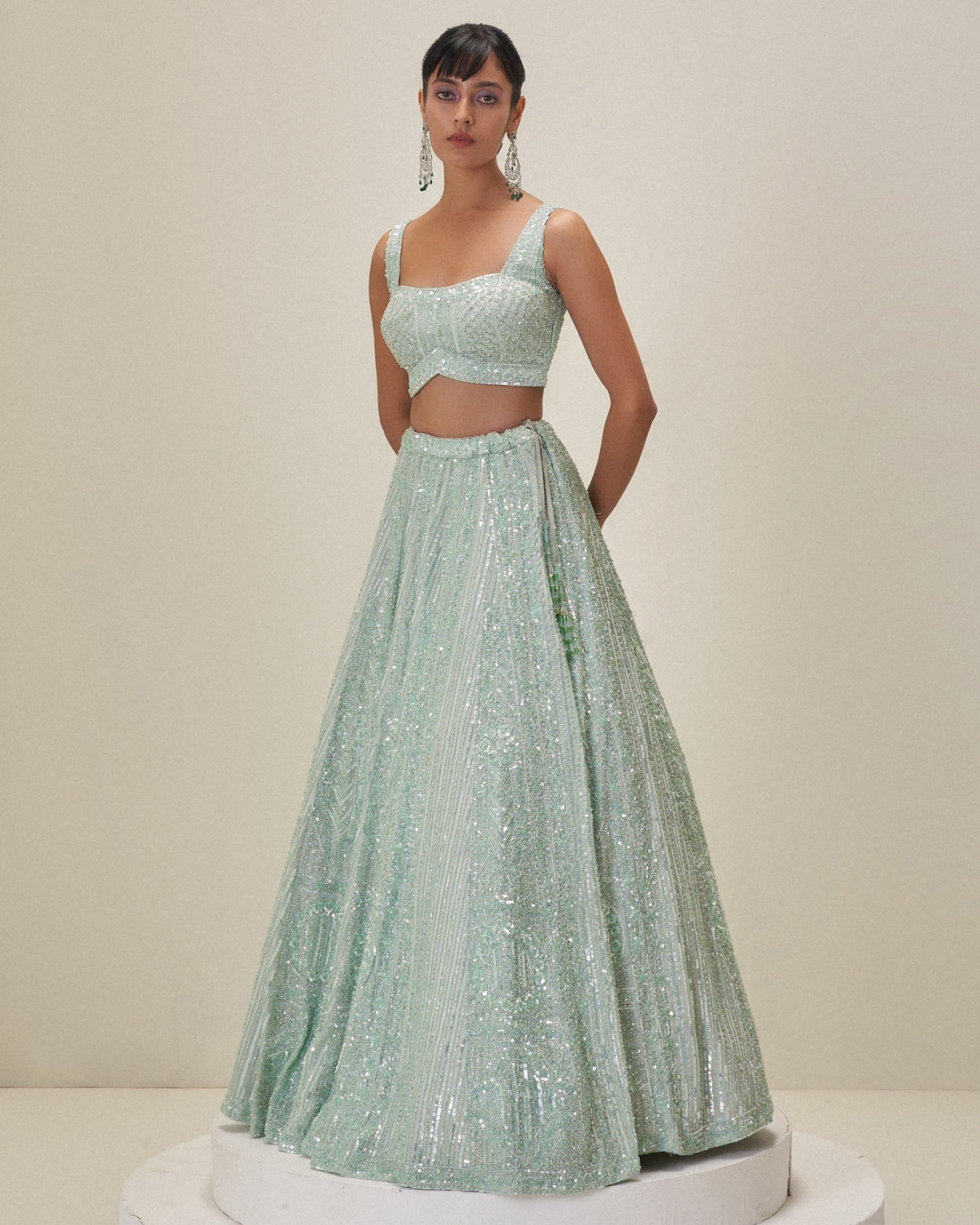 Celestial Mint Lehenga Set