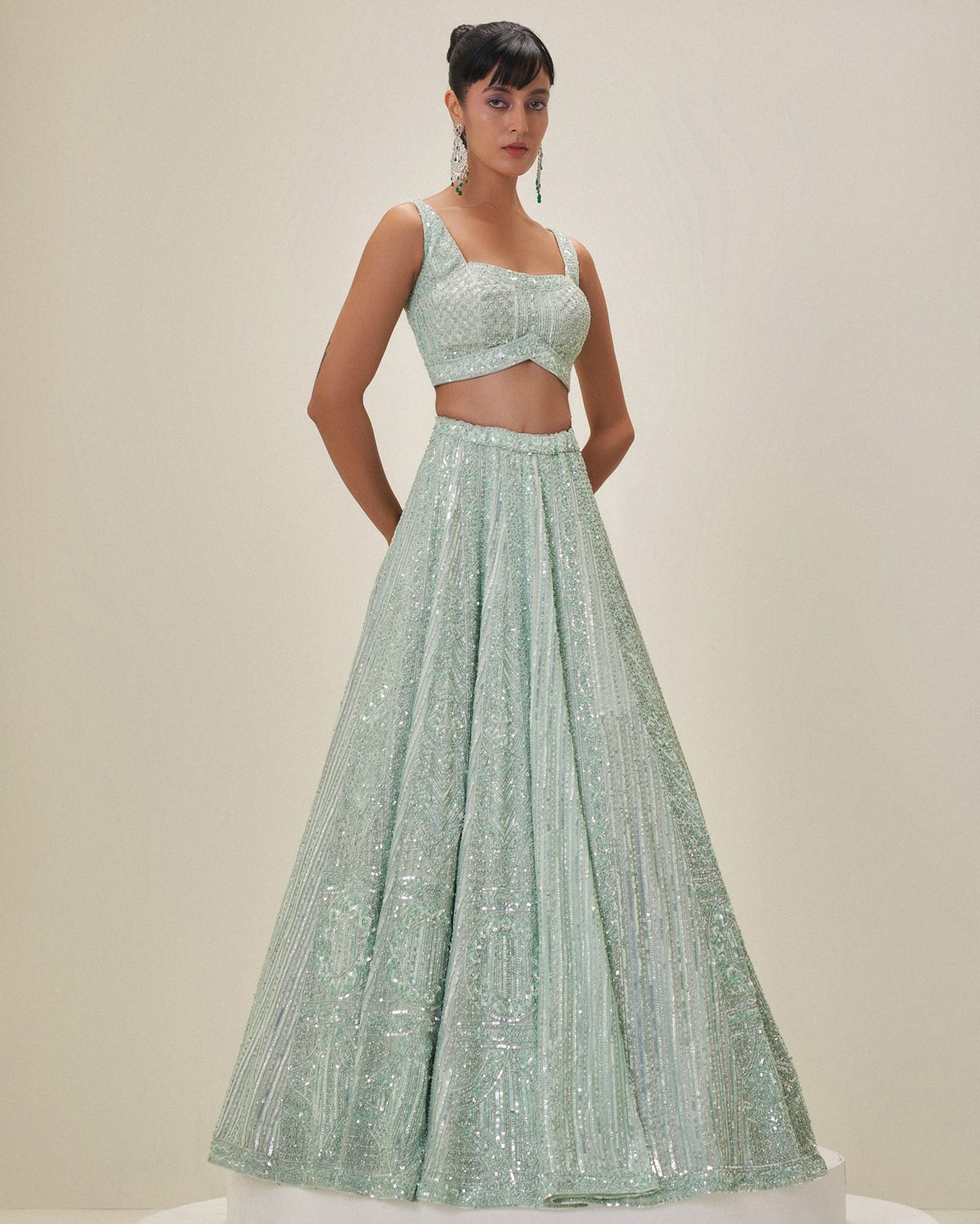 Celestial Mint Lehenga Set