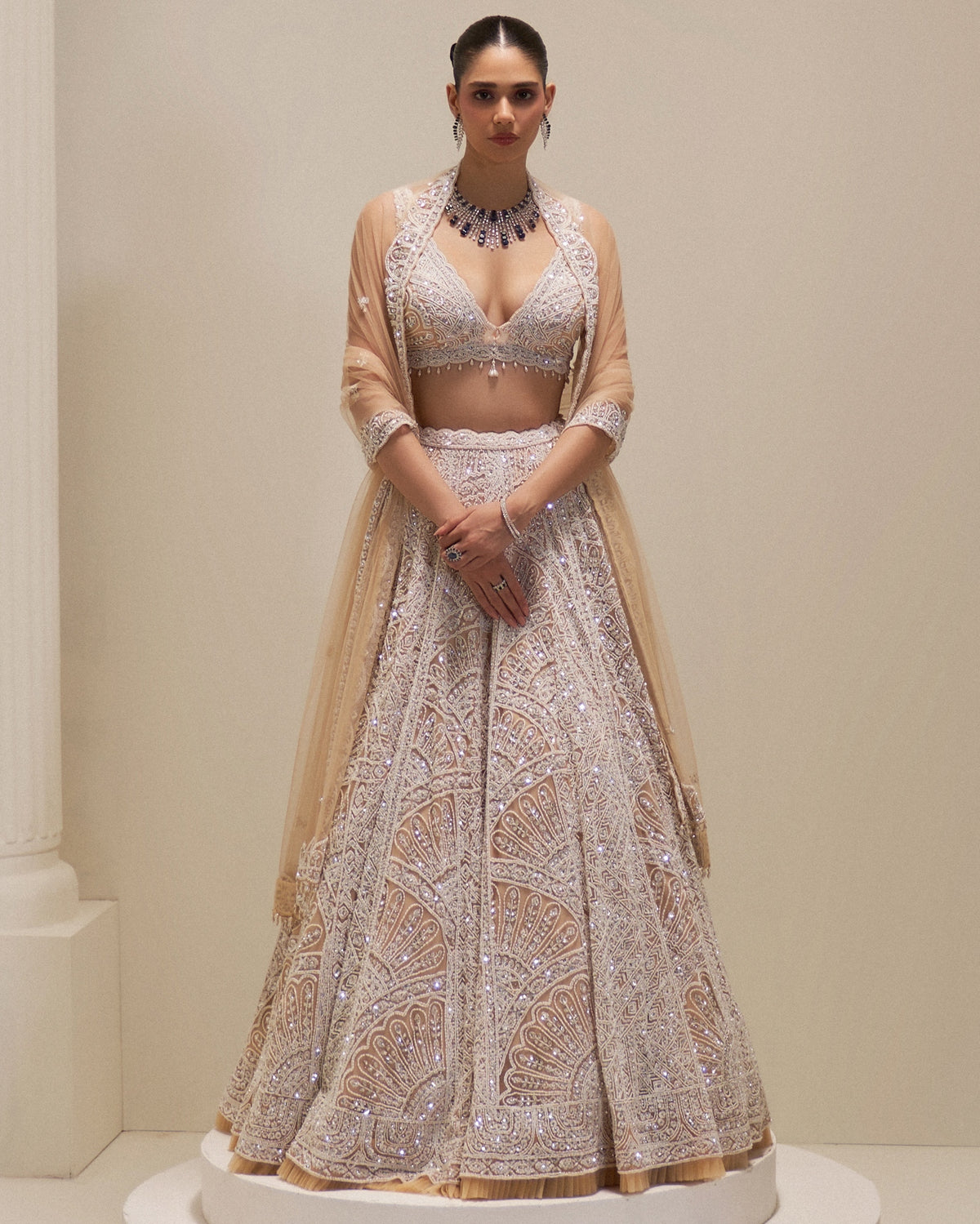 Ecru Elysian Lehenga Set