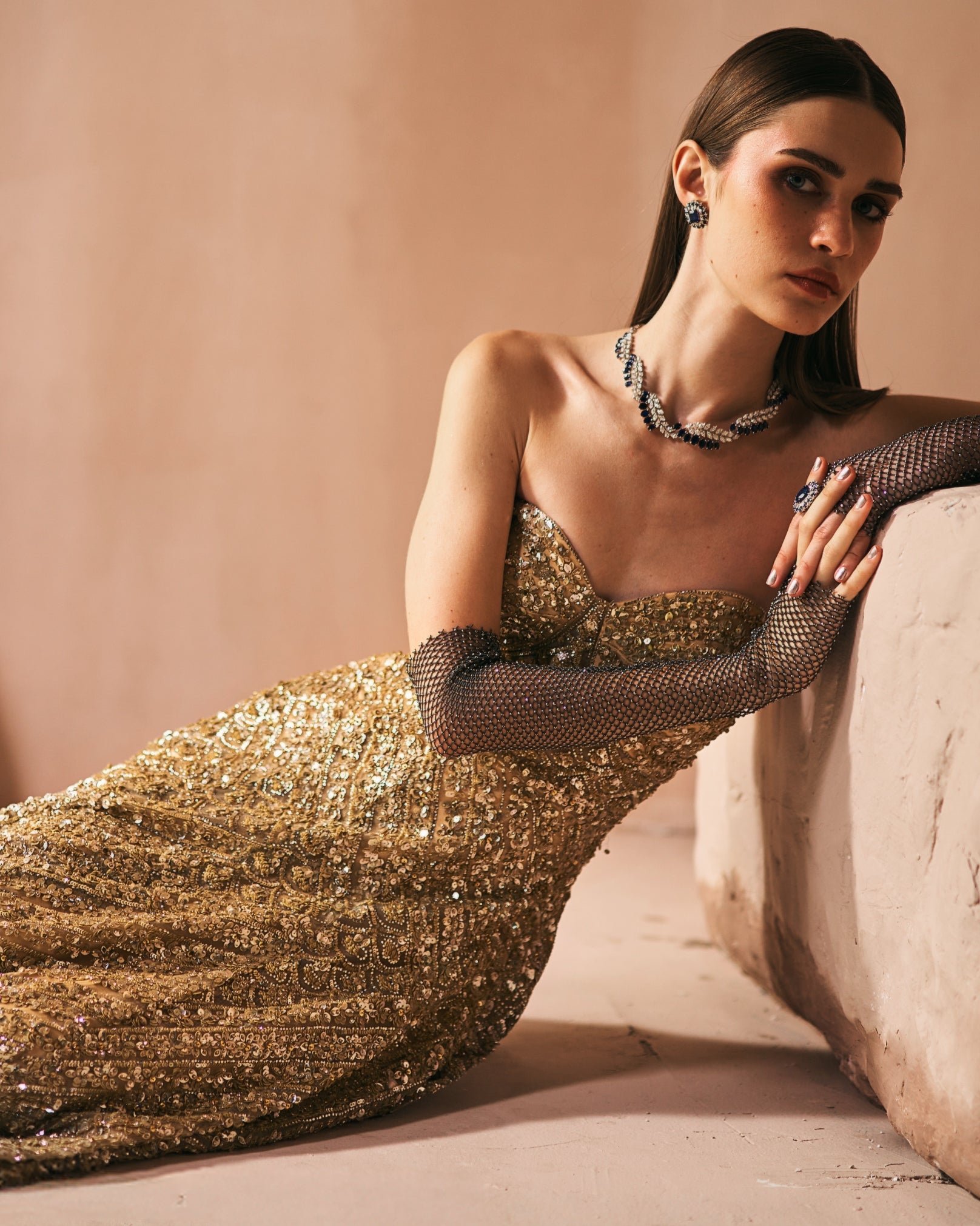 Antique Gold Dust Gown